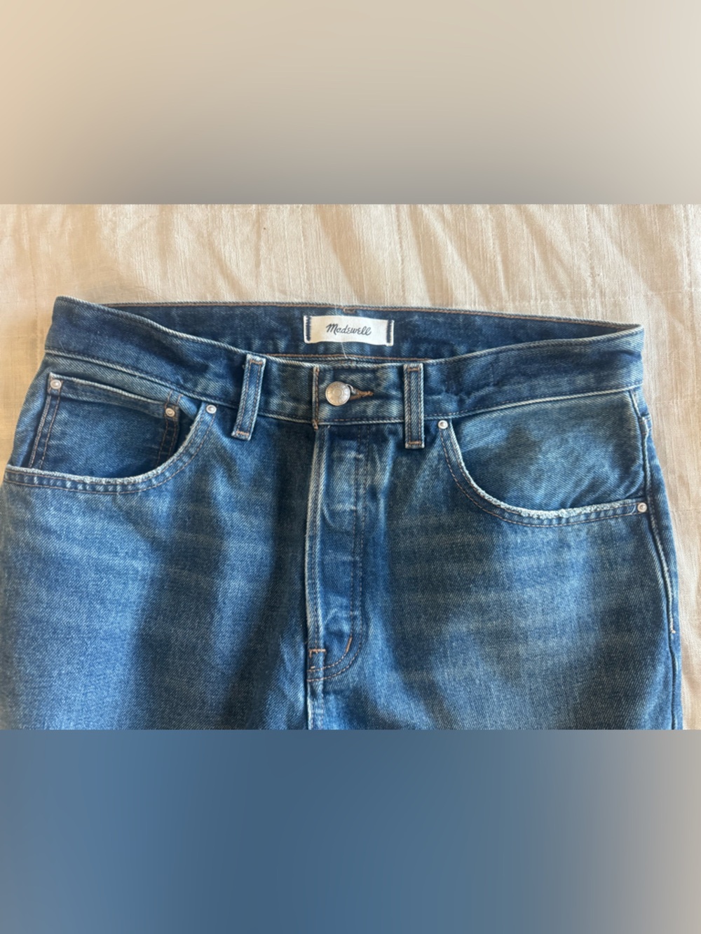 NWT Madewell The Dean Easy Straight Jeans 27 - Picture 5 of 10